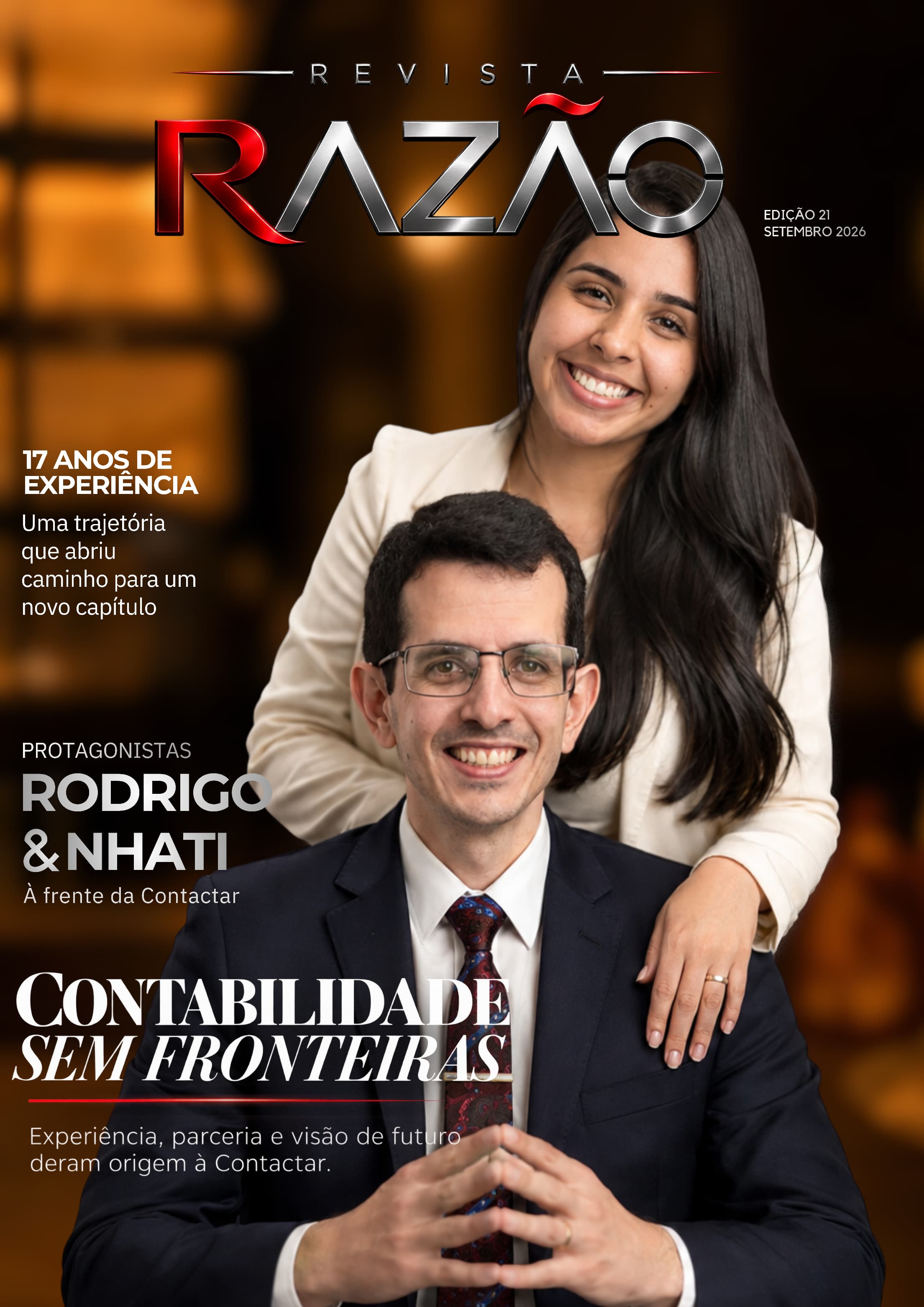 Capa da Edição 21 da Revista Razão com Rodrigo & Nhati